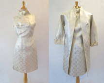 Vintage Brocade Cheongsam and Jacket - 1960s