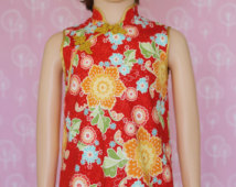 Girl chinese A-line qipao, cheongsam for children, girl qipao.
