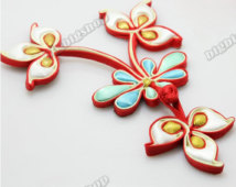 Fabric Sewing Fasteners Satin Flower Handmade Chinese Closure Knot Frog Cheongsam Buttons