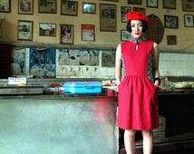 Fen Qipao Maroon