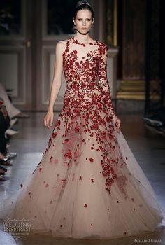 Traditional Chinese Wedding Dress by Zuhair Murad - 17 Traditional Chinese Wedding Ideas, http://hative.com/traditional-chinese-wedding-ideas/,
