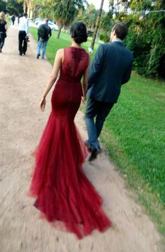 Custom blood red wedding gown by Casey Jeanne. Twitter: _Casey_Jeanne_ Facebook: http://www.facebook.com/CaseyJeanneDesigns (Follow the link to see more dresses)