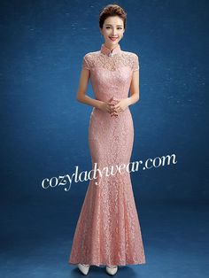 Lace Fishtail Cheongsam / Qipao Wedding Dress - CozyLadyWear