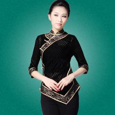Wonderful Black Modern Cheongsam Blouse - Chinese Shirts & Blouses - Women