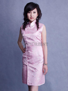 Pink Chrysanthemum Chinese Cheongsam