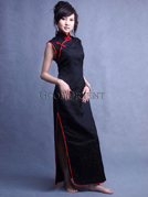 Black classical cheongsam