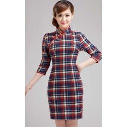 1930's Chinese School Uniform Qipao Dress